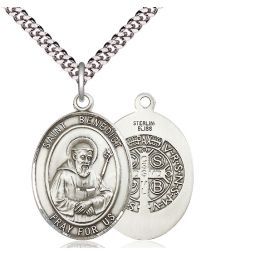 St Benedict Oval Patron Saint Series Available in 3 Sizes
